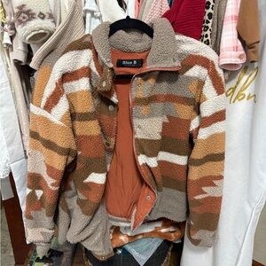 Blue B Women's Multicolor Sherpa Jacket